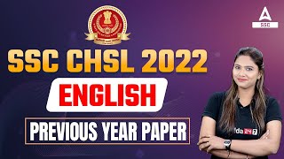 SSC CHSL 2022  English  Previous Year Paper [upl. by Nnayrrehs]