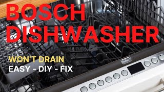 ✨ BOSCH DISHWASHER  EASY RESET and DRAIN FIX ✨ [upl. by Reginnej]