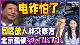 习近平会见泰国总理 肯定泰方打击电诈 解救61人！诈骗园区嚣张办春晚 高喊：再创辉煌  北京强硬 中国以tiktok为筹码宁可关也不卖 《33视界观》新西兰33中文台 [upl. by Ailegave]