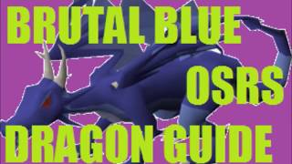 Runescape 2007 Brutal Blue Dragon Slayer Guide [upl. by Ielirol325]