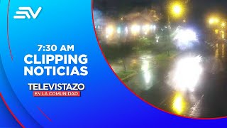 Siniestros por lluvias en Guayaquil  Televistazo  Ecuavisa [upl. by Analeh]