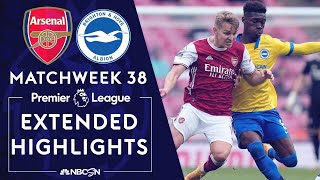 Arsenal v Brighton  PREMIER LEAGUE HIGHLIGHTS  5232021  NBC Sports [upl. by Besnard]