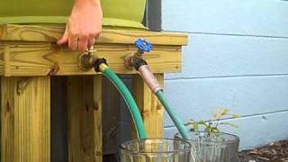 Rain Barrel Water PressureVolume Demonstration [upl. by Durrej]