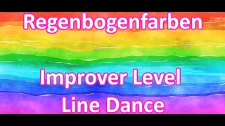 Regenbogenfarben  Line Dance [upl. by Sokairyk]