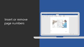 How to insert or remove page numbers in Microsoft Word [upl. by Showker56]
