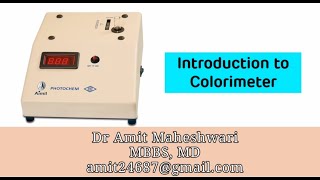 Introduction to Colorimeter  Demonstration of Colorimeter Practical  Beer Lamberts Law [upl. by Weide574]