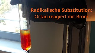 Radikalische Substitution Octan mit Brom [upl. by Aelaza]