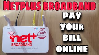 How to pay your broadband bill online  Netplus broadband  technical6 [upl. by Bernadine]