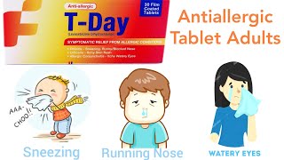 t day tablet uses in urdu  Antiallergic tablet for Adults [upl. by Nnyled]