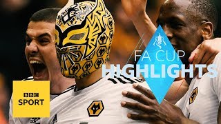 Highlights Watford 32 Wolves  FA Cup  BBC Sport [upl. by Aihsel]