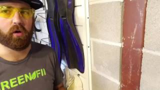 PROSLAT SLAT WALL INSTALLATION HOW TO  How To Install On Block Garage Wall [upl. by Cecilius]