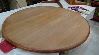 Teak Table Refinish  Part One The Prep Work [upl. by Ilellan]