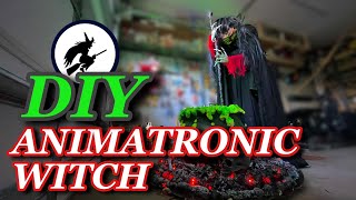 Animatronic Halloween Witch  DIY [upl. by Ettenim]