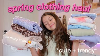 HUGE springsummer try on haul 2021 [upl. by Ahsii221]