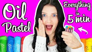 How to Use Oil Pastels for Beginners in 5 MINUTES 🎈🎈🎈 [upl. by Sender104]