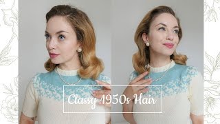 How to Vintage 1950s hair tutorial [upl. by Ahsrop]