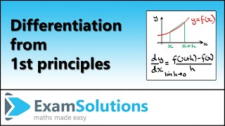 Differentiation from 1st Principles  Calculus by ExamSolutions [upl. by Mavis]