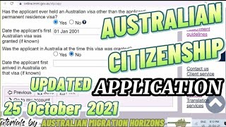 AUSTRALIAN CITIZENSHIP APPLICATION  How to apply an Australian Citizenship online No audio [upl. by Dupuis]