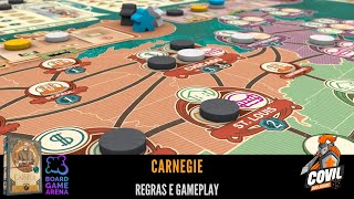 Covil dos Jogos  Regras e Gameplay Carnegie BGA [upl. by Adnohs]