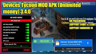 Device Tycoon Mod Apk Vip Unlocked Terbaru Unlimited Everything Money Research Latest Version [upl. by Rebah]