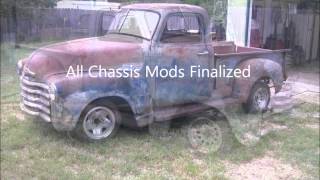 S10 Chassis swap for 51 Chevy Truck tear down and Mock up 4242012 [upl. by Scoville]