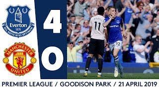 BLUES RUN RIOT AGAINST MAN UNITED  HIGHLIGHTS EVERTON 40 MAN UTD [upl. by Anialahs]