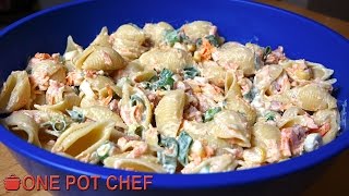 Ultimate Creamy Pasta Salad  One Pot Chef [upl. by Wojcik]