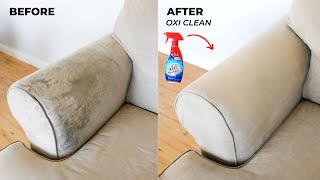 How To Clean Your Sofa  Couch With Oxi Clean [upl. by Yerffoj]