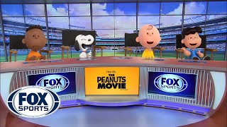 The Peanuts take over the FOX Sports set [upl. by Donohue]