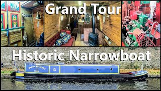 Travels by Historic Narrowboat  Grand Tour [upl. by Harhay]