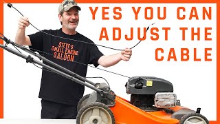 How To Adjust A NonAdjustable Lawn Mower Cable [upl. by Asaph]