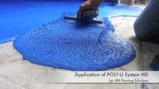 IIPI Flooring Solutions  POLYU SYSTEM Polyurethane  PU Flooring [upl. by Whetstone836]