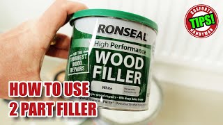 How to fill wood with 2 PART FILLER [upl. by Anehsat]