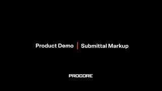 Submittal Markup Product Demo Procore Groundbreak 2020 Breakout [upl. by Paddy]