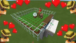 Minecraft Bedrock How To Build a Villager Breeder [upl. by Clo]