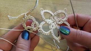 Beginner Tatting Project [upl. by Nerland]