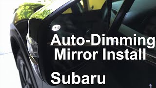 OutbackLegacy AutoDimApproach Mirror Installation [upl. by Karb]