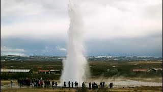 Geysir Hot Springs in Iceland [upl. by Tilly963]