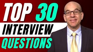 Top 30 Interview Questions  From a recruiters hiring playbook [upl. by Aielam203]