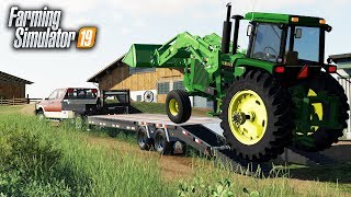 FS19 DEALERSHIP DELIVERED A NEW TRACTOR TO THE FARM [upl. by Atsilac974]