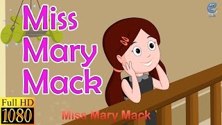 Miss Mary Mack HD with lyrics  Nursery Rhymes by EFlashApps [upl. by Bink496]