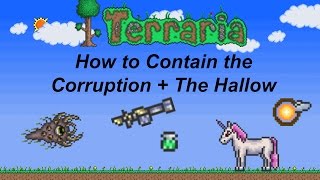 Terraria ios 12  How to stop the Corruption and Hallow from spreading [upl. by Donahoe966]