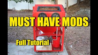 SAND BLASTING CABINET MODS Tutorial [upl. by Nobile]