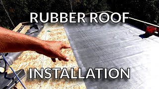 Installing the RoofKit EPDM Rubber Roof [upl. by Ilrebma]