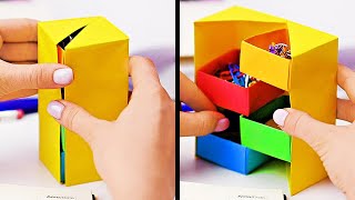 INCREDIBLE PAPER HACKS  Creative Paper Crafts For Everyone [upl. by Alliber]