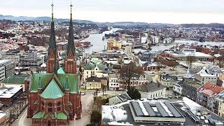 Skien Norway  Grenland Drone Video  Vestfold og Telemark 🇳🇴 [upl. by Eerased316]