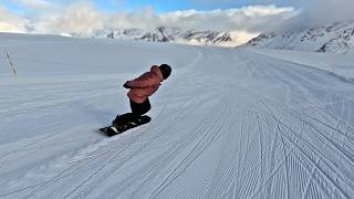 RELATABLE RIDING  SaasFee Glacier Switzerland  RAW RUN [upl. by Ttekcirc]