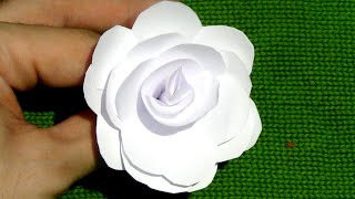 CÓMO HACER una FLOR DE PAPEL EN 5 MINUTOS [upl. by Reviel]