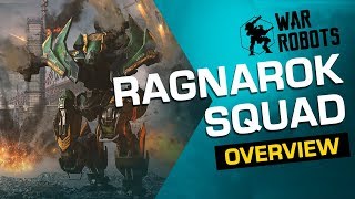 War Robots Overview Ragnarok Squad Tyr Fenrir Loki new robots [upl. by Daughtry]