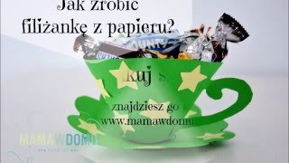 Jak zrobić papierową filiżankę  Paper tea cup DIY [upl. by Mumford]